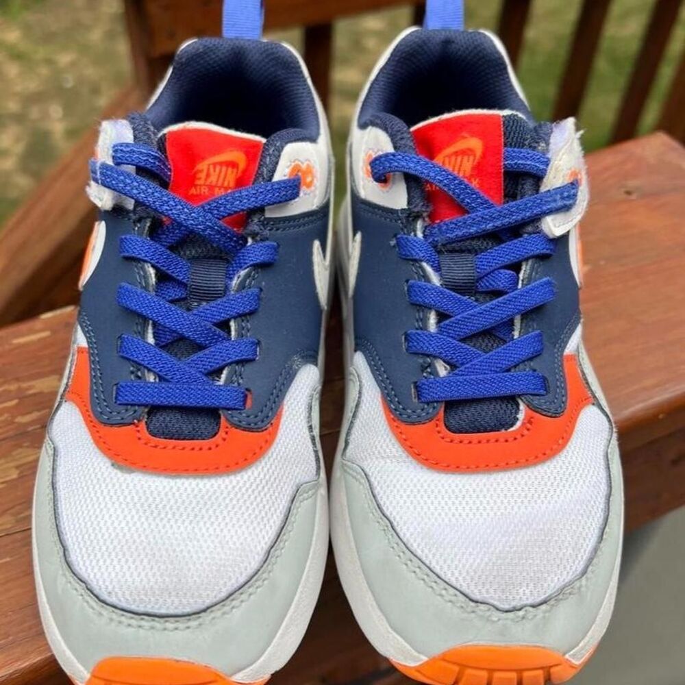 Nike Air Max Youth 13 SE Upside SE Blue Orange Running School Sneakers